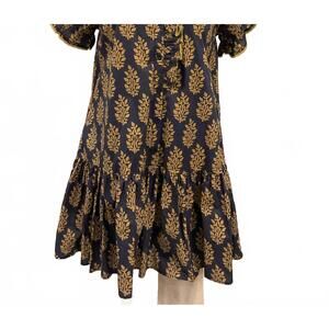 NEW ENTRO women's flutter sleeve mini dress in blue